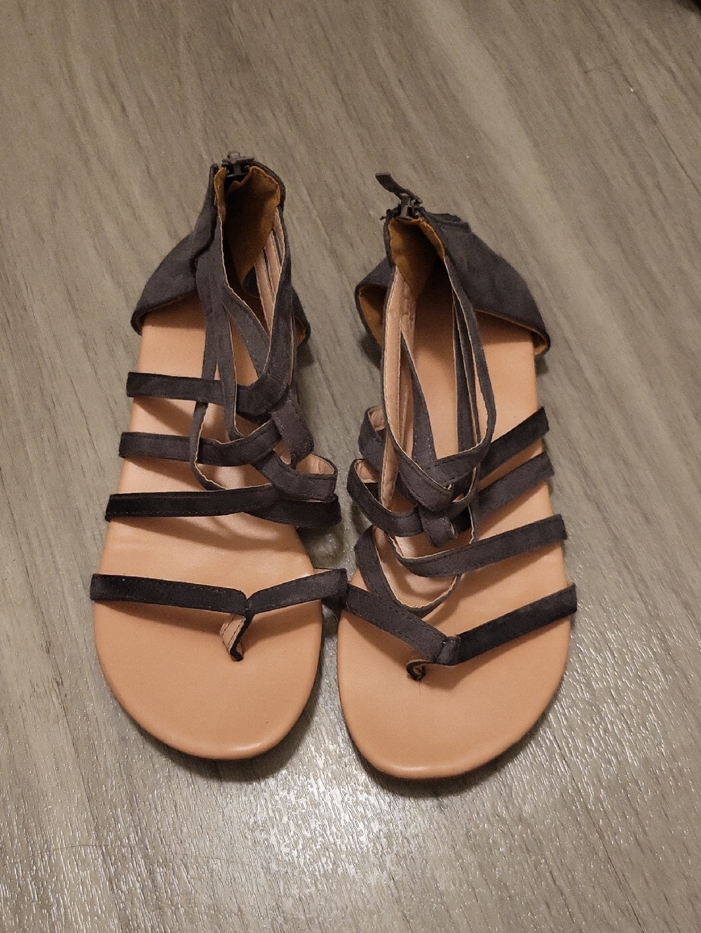 Women’s Strappy Gladiator Sandals in Brown